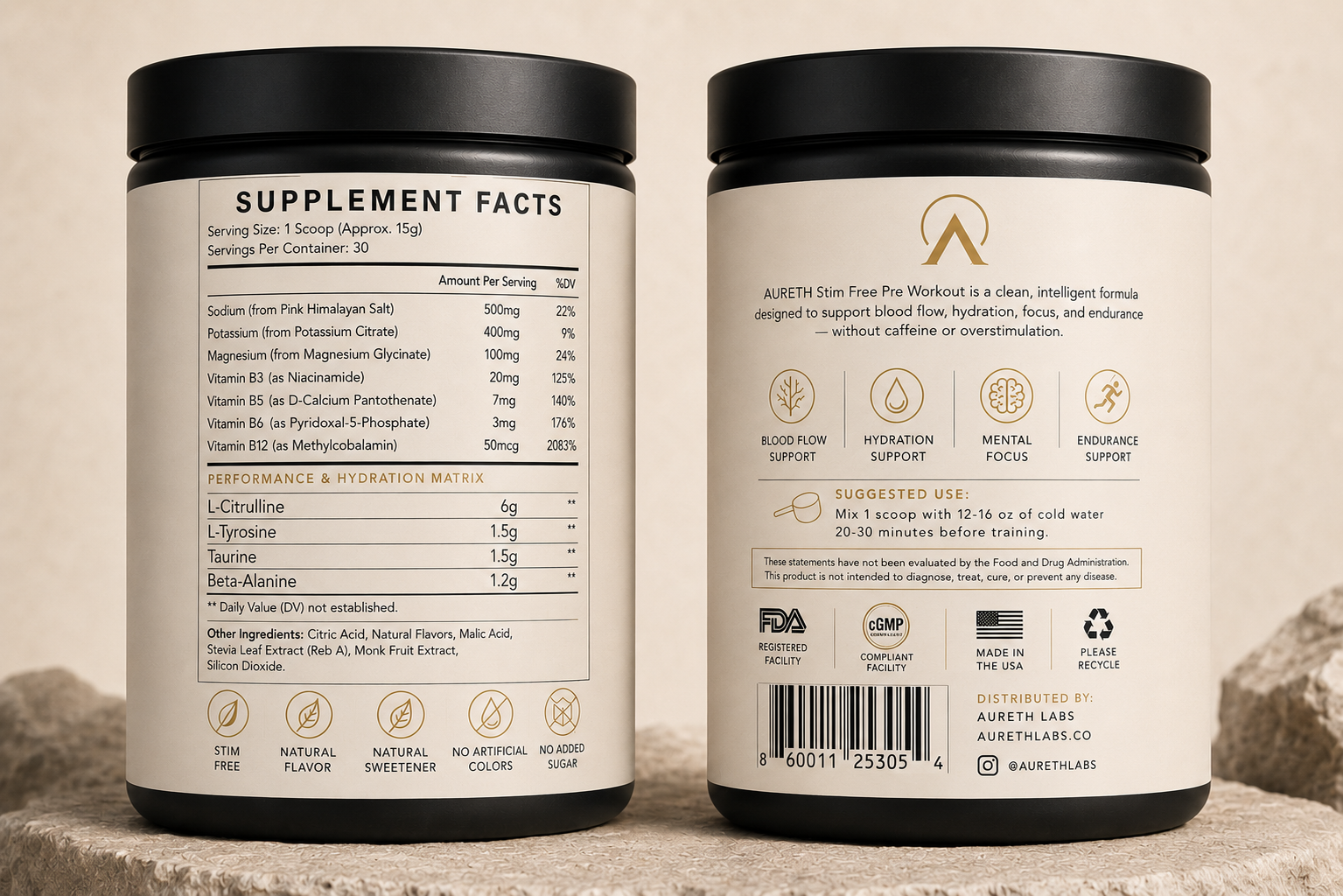 Stim-Free Pre-Workout — Desert Citrus